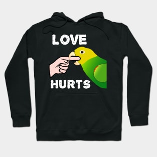 Love Hurts Double Yellow Headed Amazon Parrot Hoodie